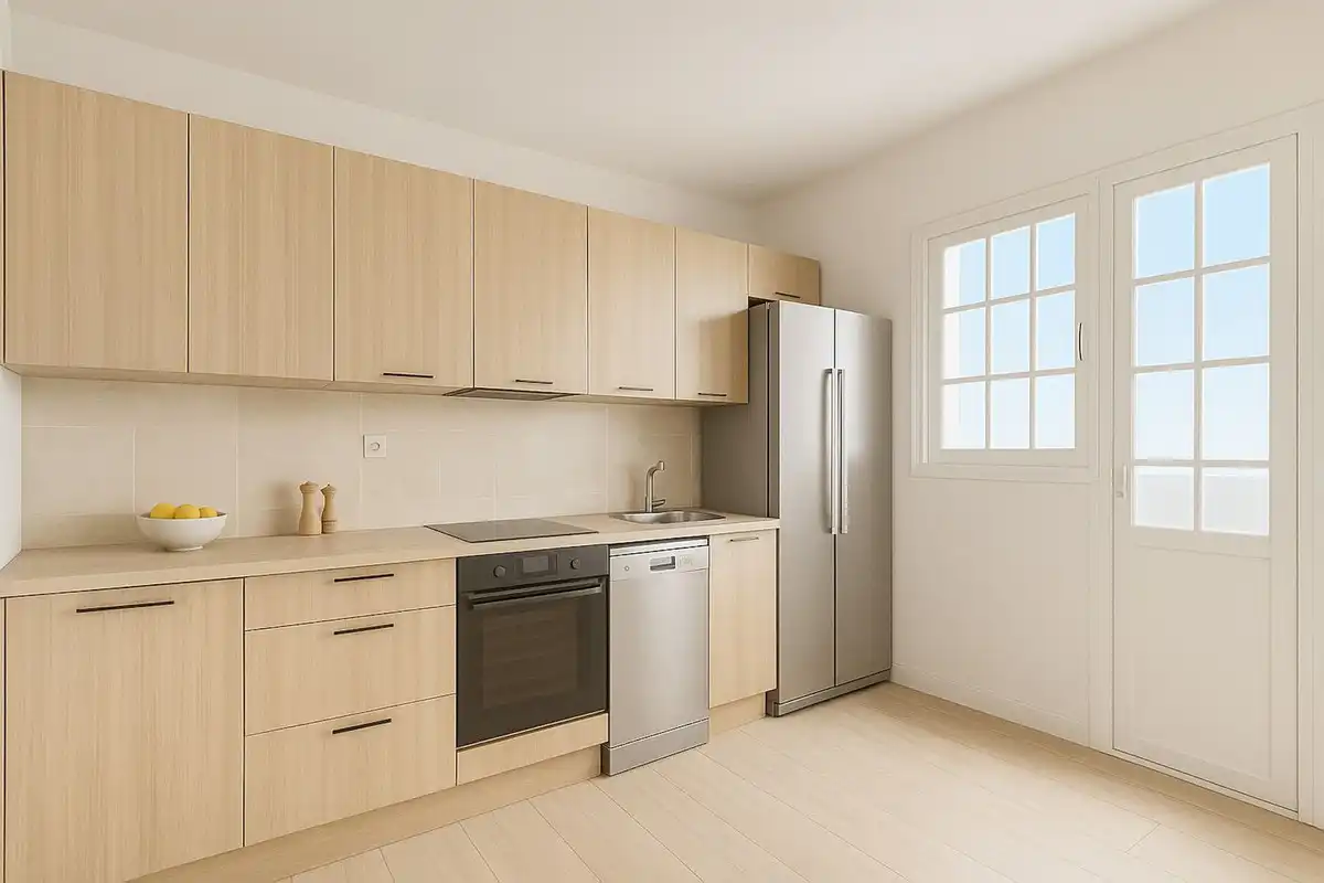 Cocina de Casa adosada en venta en Mijas con Calefacción, Terraza y Piscina