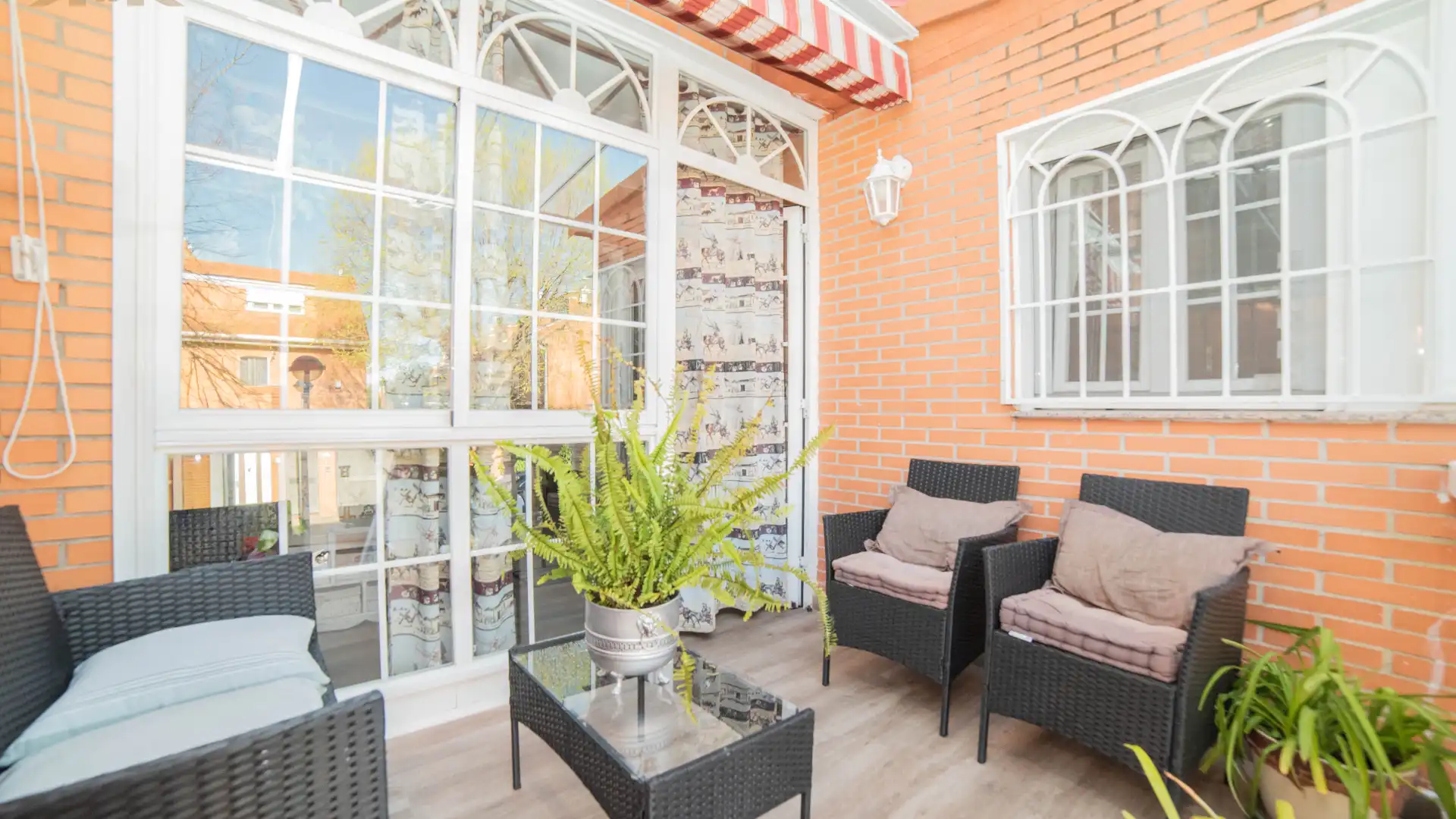 Terrace of Single-family semi-detached for sale in Leganés  with Air Conditioner, Heating and Private garden