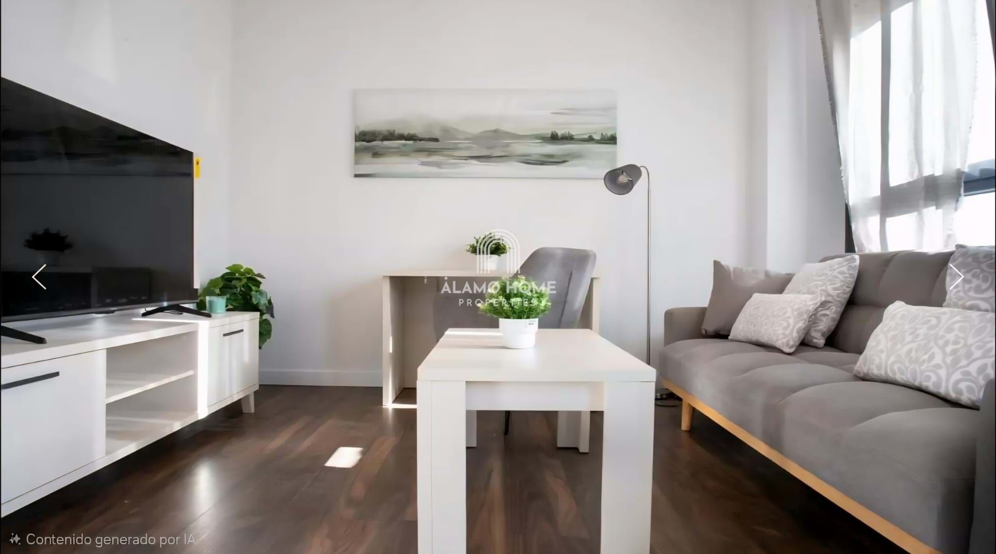 Living room of Flat to rent in  Madrid Capital  with Air Conditioner, Heating and Furnished