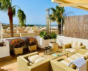 Terrassa de Casa adosada de lloguer en Eivissa amb Aire condicionat, Jardí privat i Terrassa