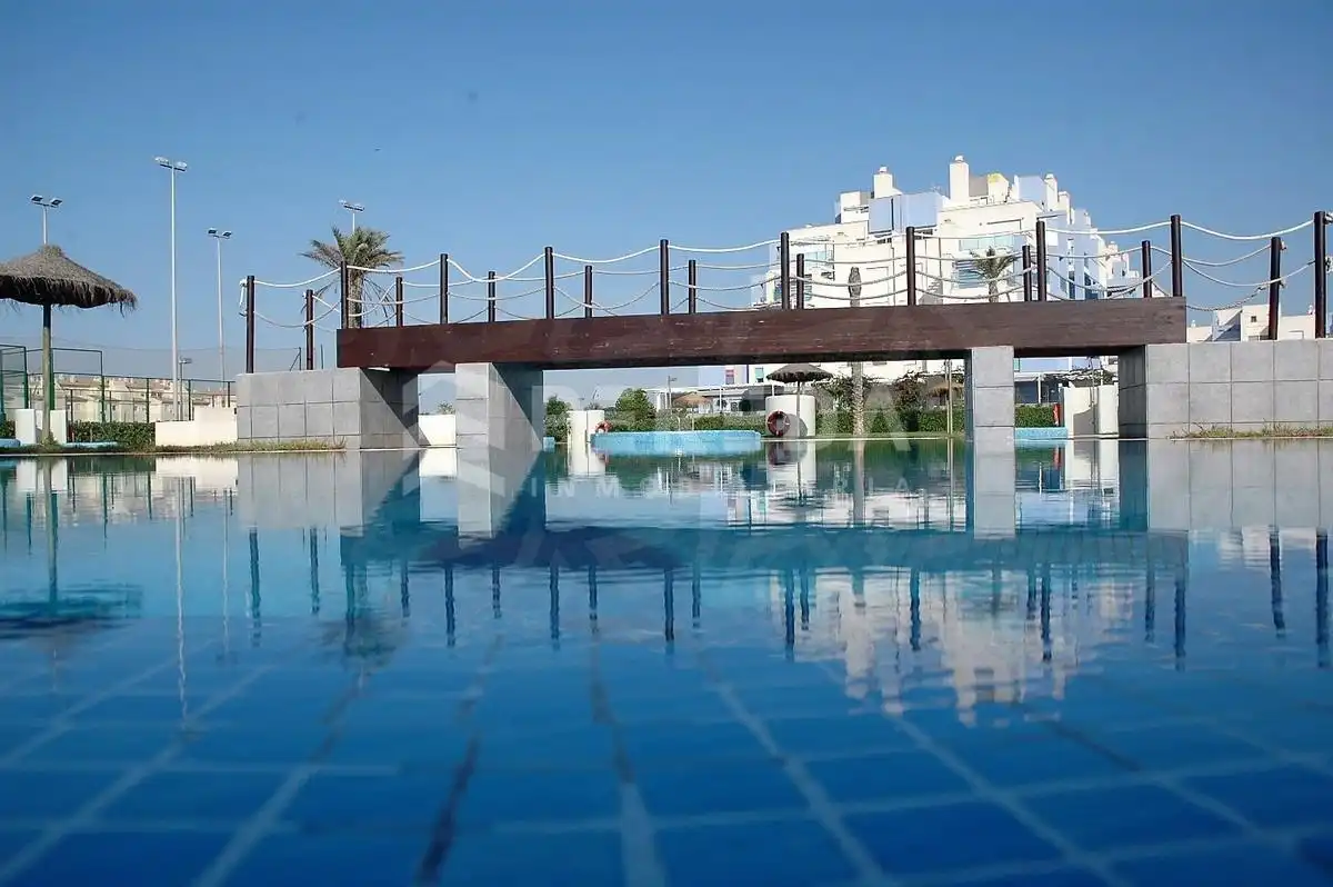 Swimming pool of Ground floor for sale in Roquetas de Mar  with Air Conditioner, Private garden and Terrace