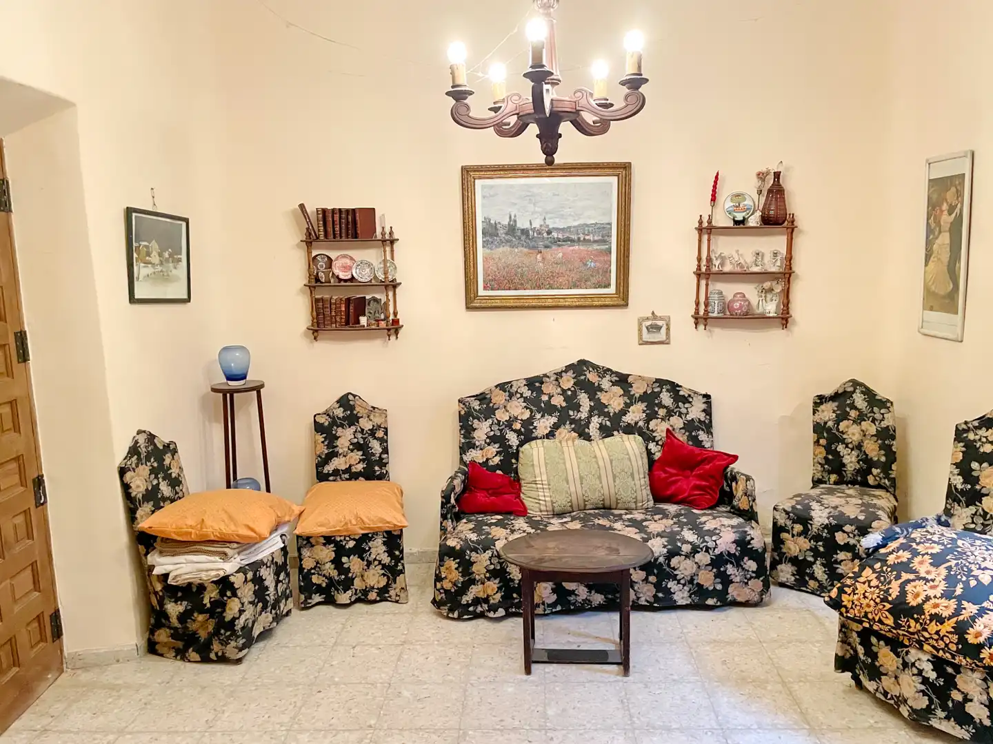 Living room of Houses for sale in Santa María de los Llanos  with Heating, Private garden and Terrace