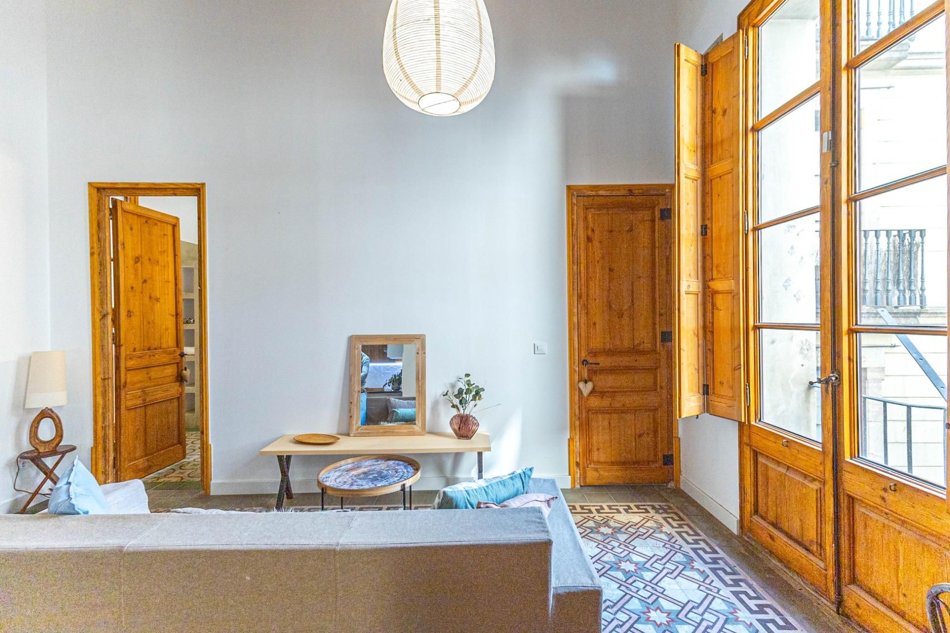 Living room of Flat for sale in  Barcelona Capital  with Air Conditioner, Heating and Terrace