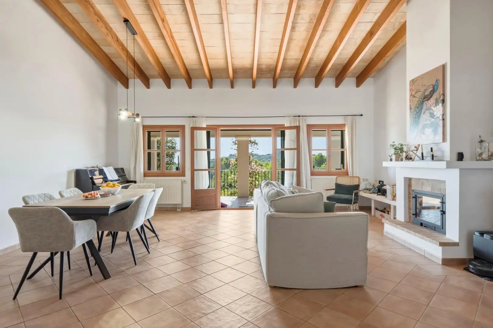 Sala de estar de Finca rústica en venta en Font de Sa Cala