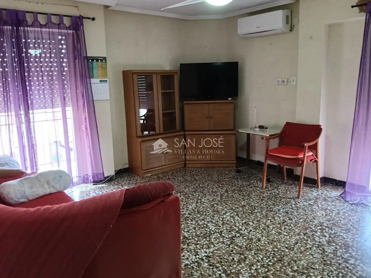 Sala d'estar de Pis en venda en Aspe amb Calefacció, Terrassa i Balcó