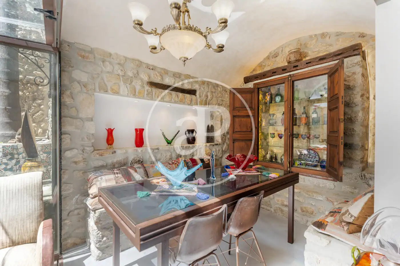 Comedor de Casa adosada en venta en Mancor de la Vall con Aire acondicionado, Calefacción y Jardín privado