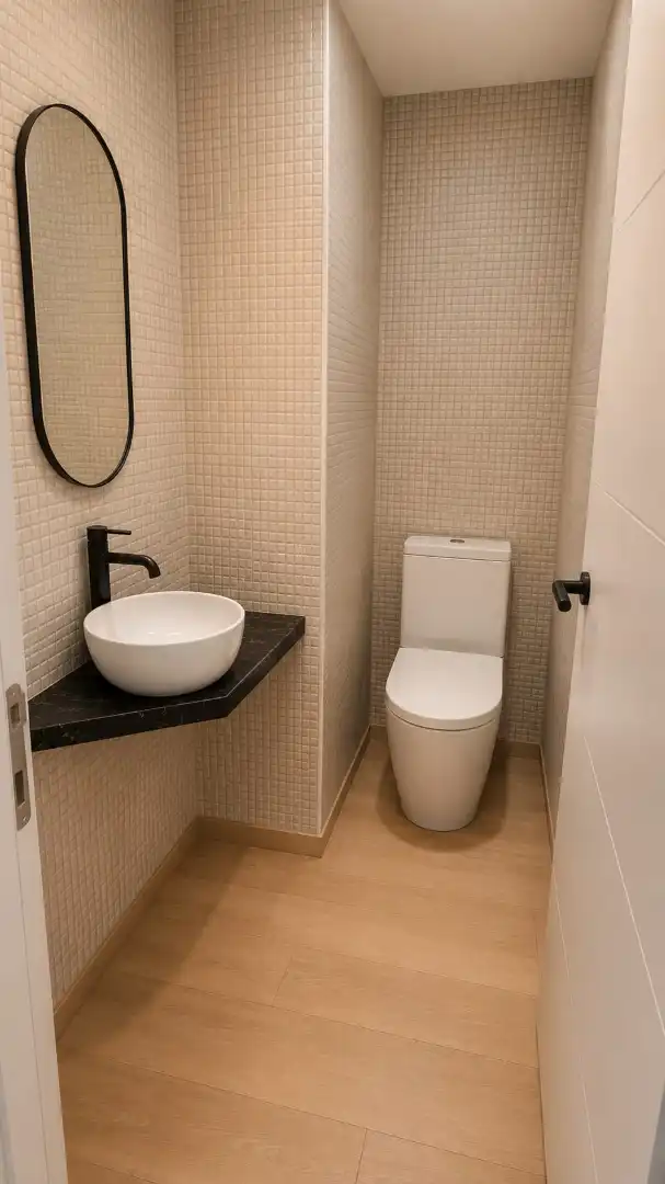 Badezimmer von Maisonette zum Verkauf in Cardedeu mit Klimaanlage, Heizung und Parkett