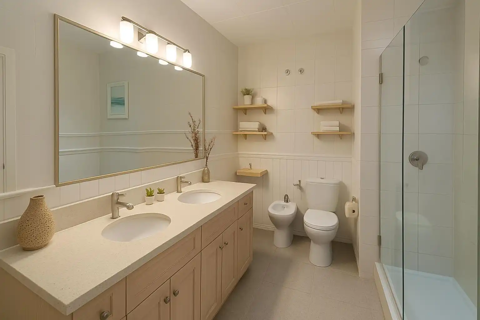 Bathroom of Detached homes for sale in Vilanova i la Geltrú  with Air Conditioner, Heating and Private garden
