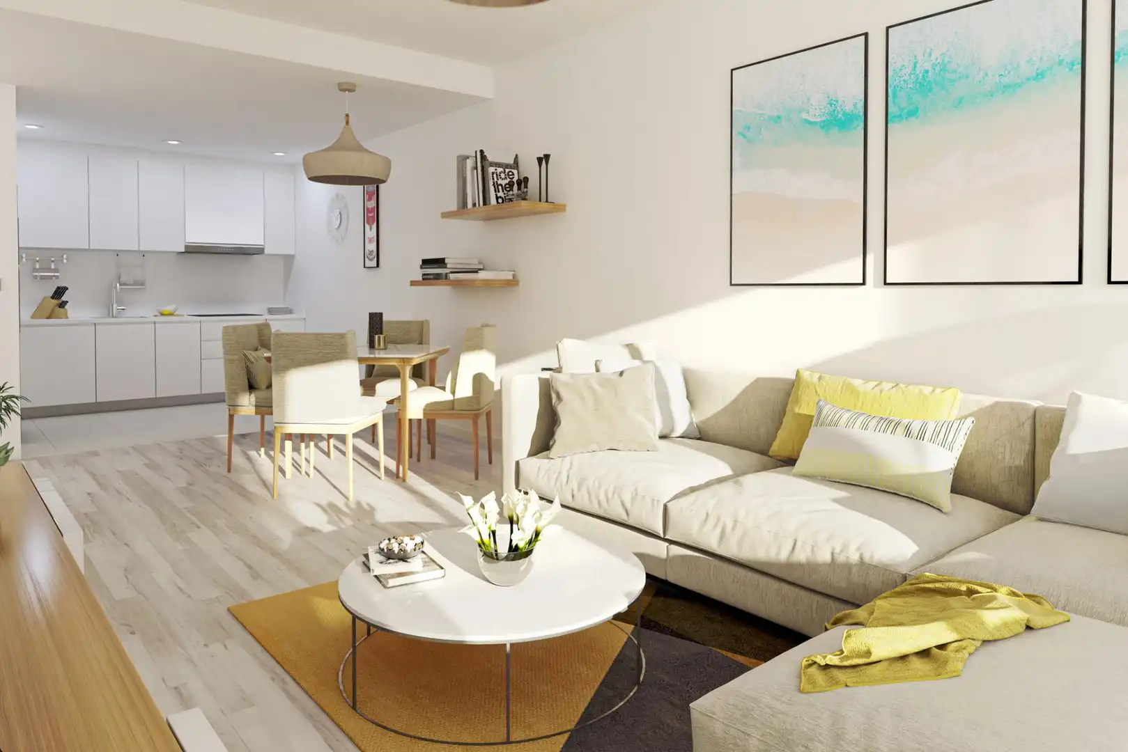Sala de estar de Apartamento en venta en Málaga con Aire acondicionado, Terraza y Piscina
