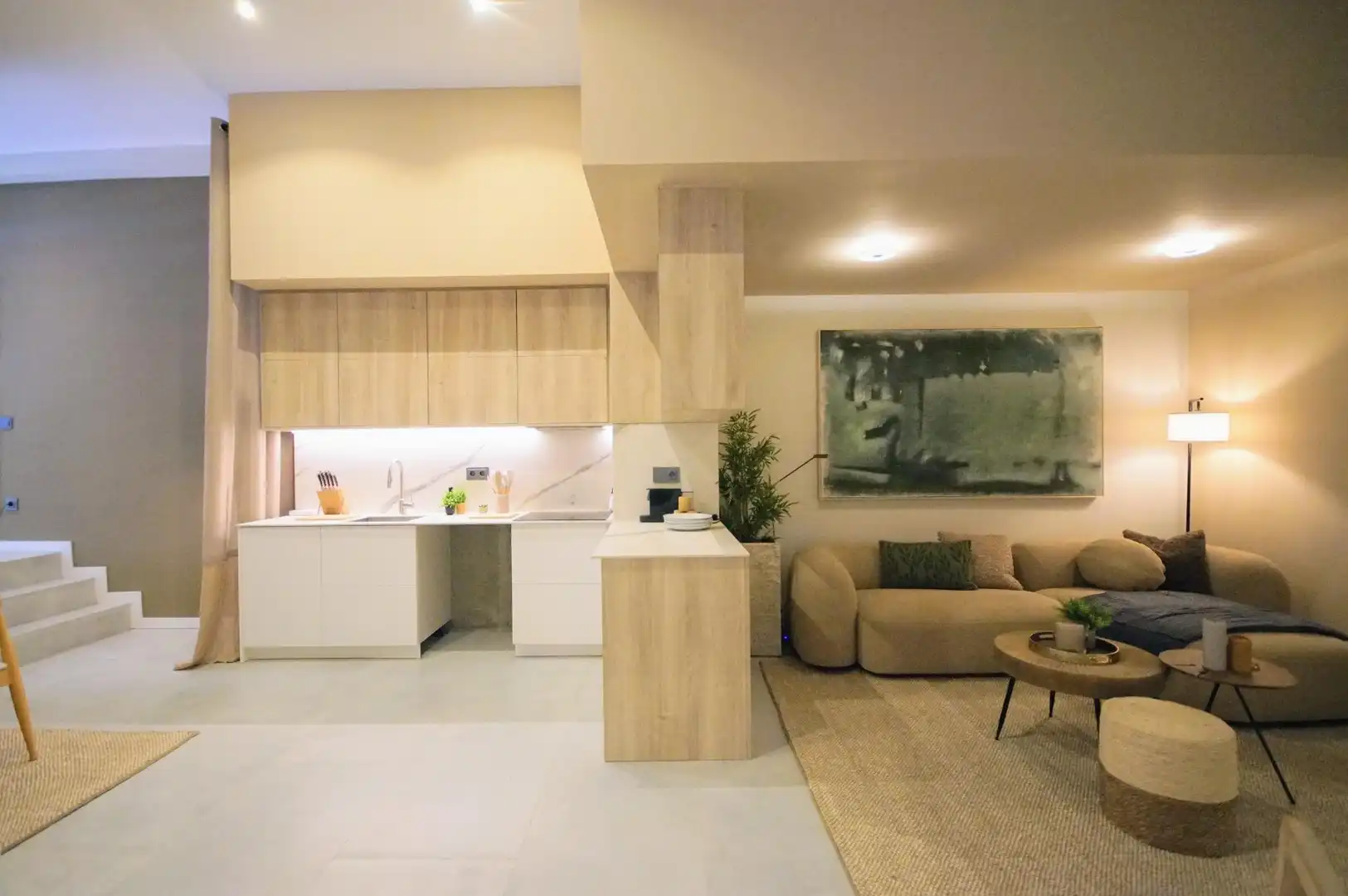 Sala de estar de Piso en venta en Barcelona con Aire acondicionado, Calefacción y Amueblado