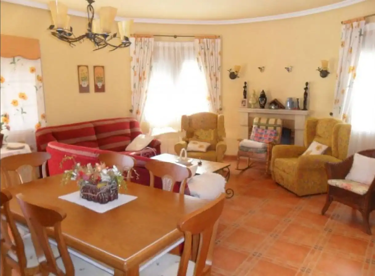 Wohnzimmer von Haus oder Chalet zur Miete in Orihuela mit Klimaanlage, Heizung und Privatgarten