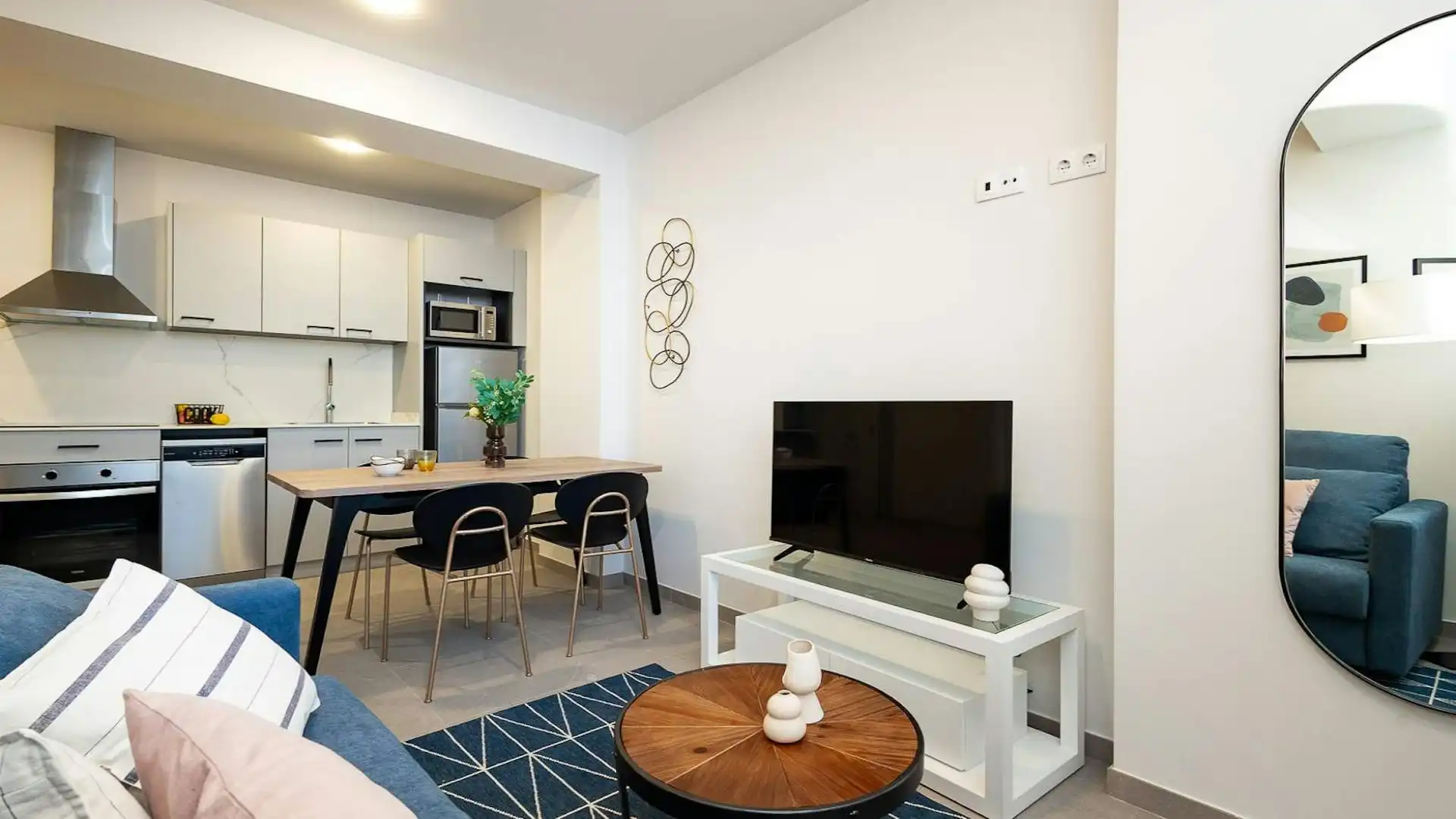 Sala de estar de Piso de alquiler en Valencia con Aire acondicionado, Calefacción y Amueblado