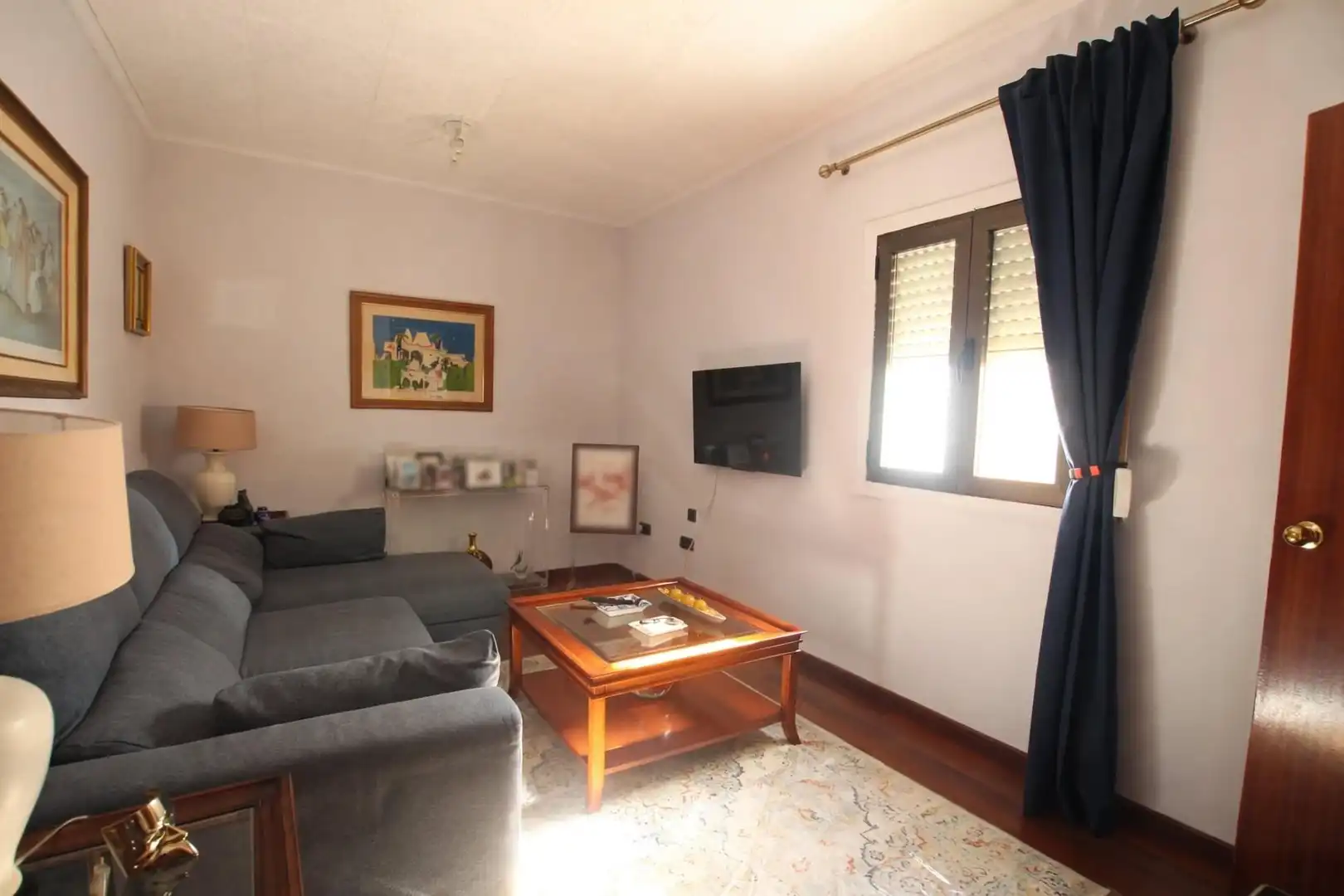 Wohnzimmer von Wohnung zum Verkauf in Jerez de la Frontera mit Klimaanlage, Parkett und Terrasse