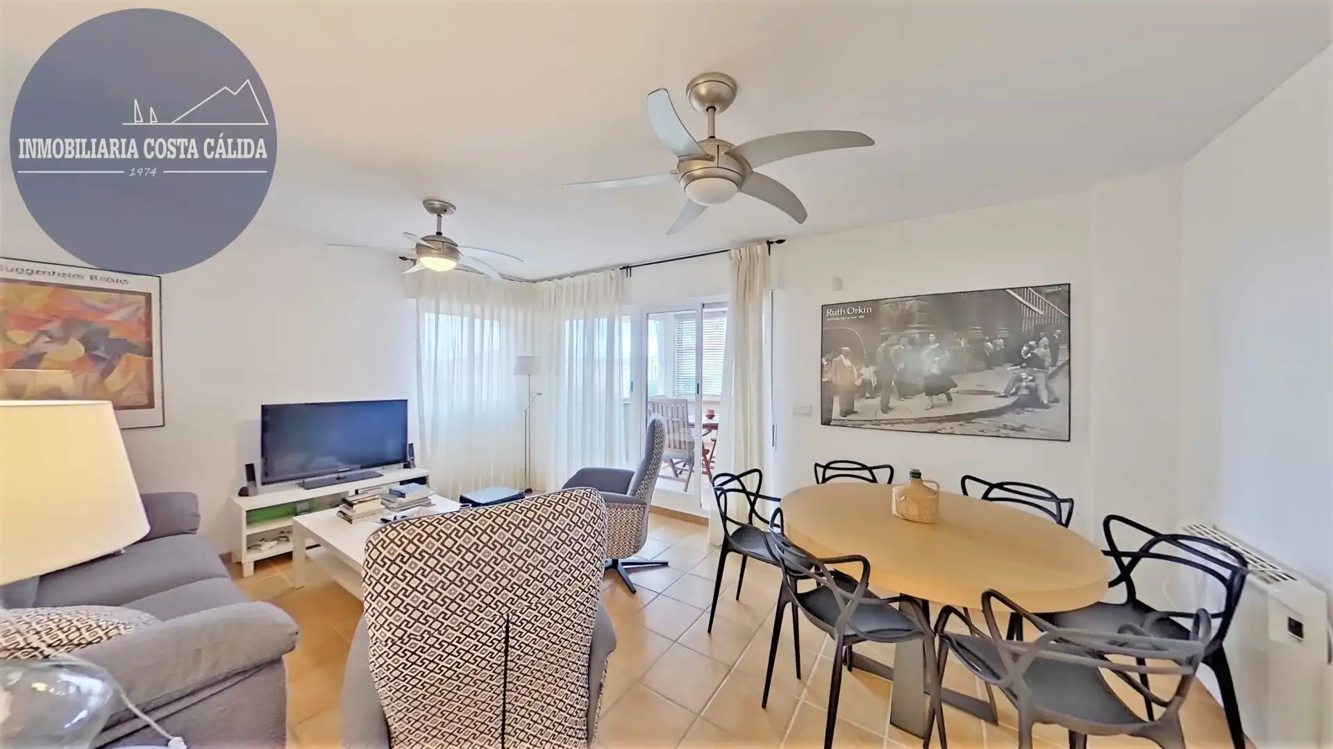Sala de estar de Piso en venta en Águilas con Aire acondicionado, Calefacción y Terraza