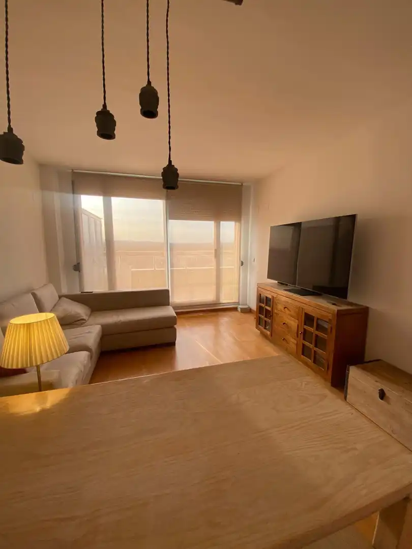 Living room of Flat for sale in Mislata  with Air Conditioner, Private garden and Parquet flooring