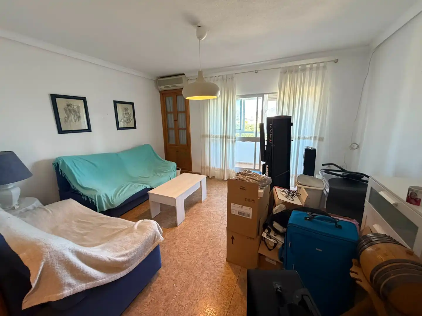 Sala de estar de Piso en venta en Cartagena con Amueblado y Balcón