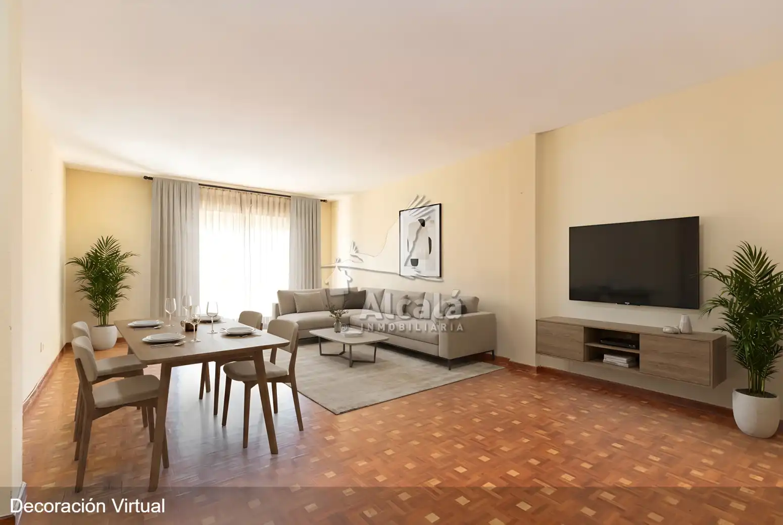 Sala de estar de Piso en venta en Alcalá de Henares con Calefacción, Parquet y Terraza