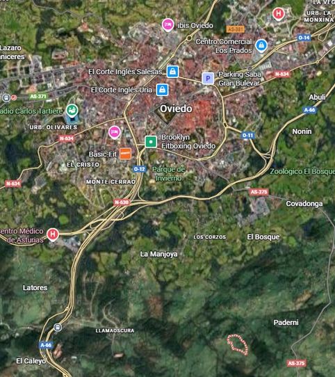 Foto 2 de Terreno en venta en Parroquias Sur - La Manjoya, Oviedo