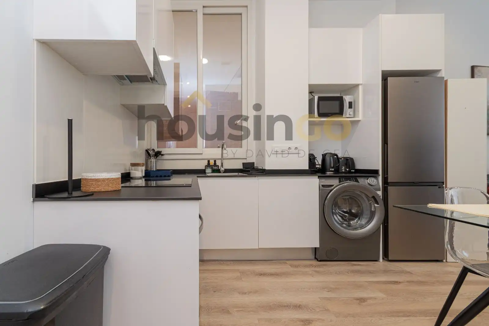 Kitchen of Flat for rent in Madrid  with Air Conditioner, Heating and Furnished
