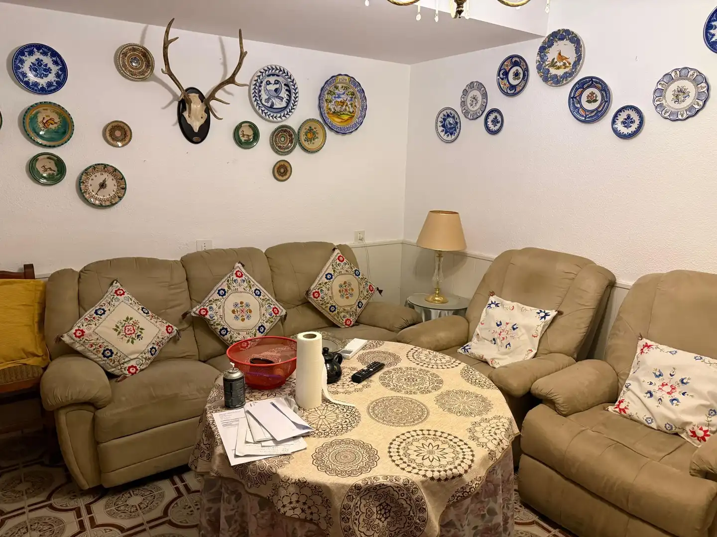 Living room of Flat for sale in Candeleda  with Air Conditioner and Furnished