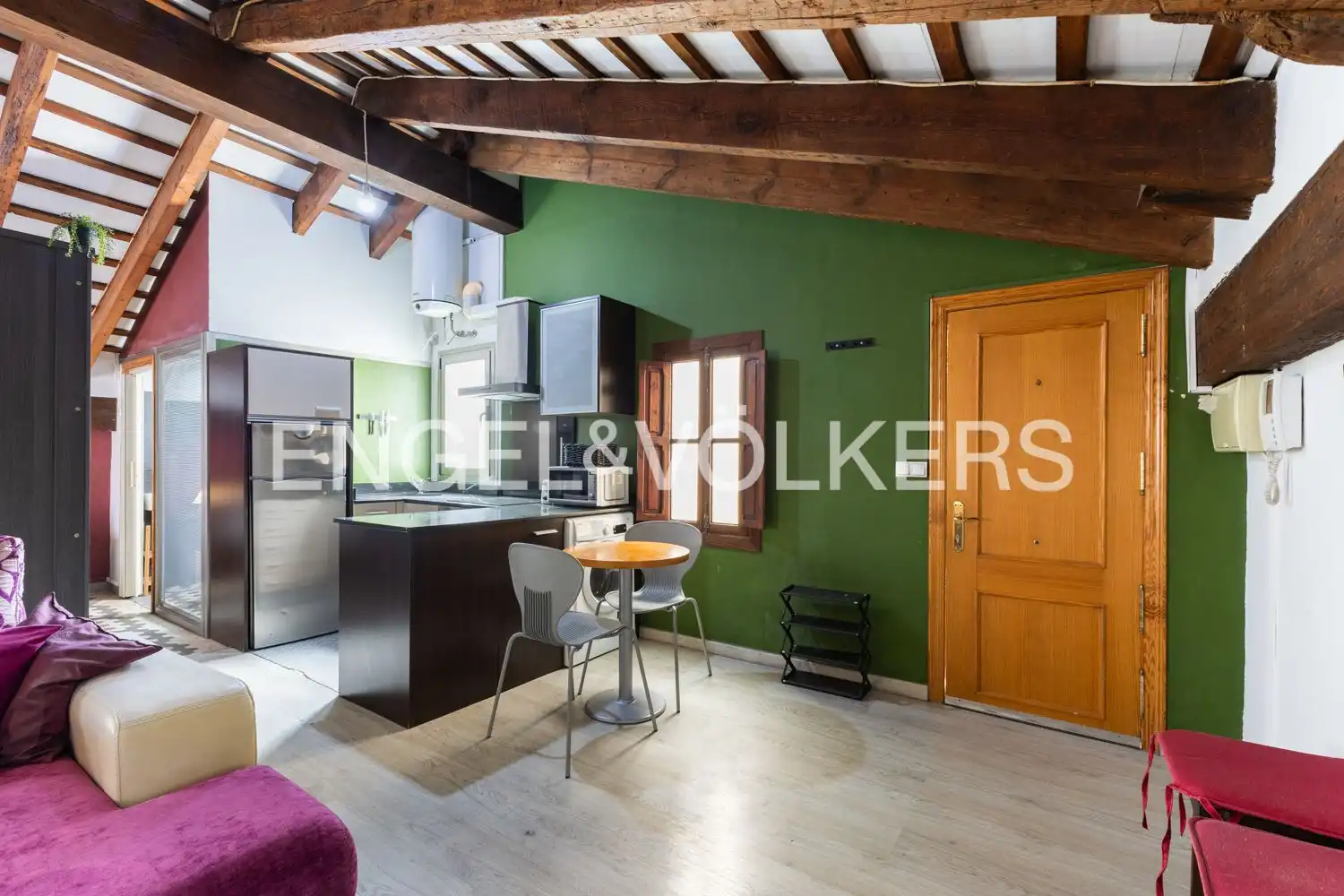 Küche von Wohnung zur Miete in Valencia mit Klimaanlage, Heizung und Abstellraum