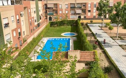 Swimming pool of Attic for sale in Maracena  with Air Conditioner, Heating and Parquet flooring
