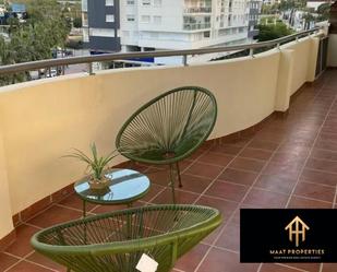 Balcony of Flat to rent in Málaga Capital  with Air Conditioner, Private garden and Furnished