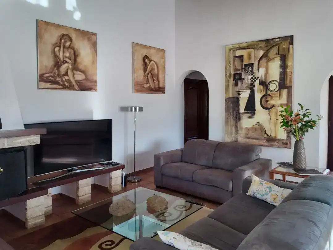 Wohnzimmer von Wohnung zur Miete in La Nucia mit Klimaanlage, Schwimmbad und Balkon