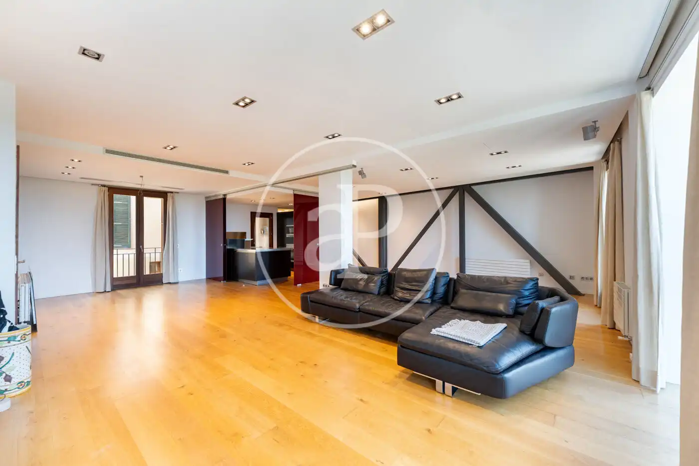 Wohnzimmer von Wohnung zur Miete in  Palma de Mallorca mit Klimaanlage, Heizung und Terrasse