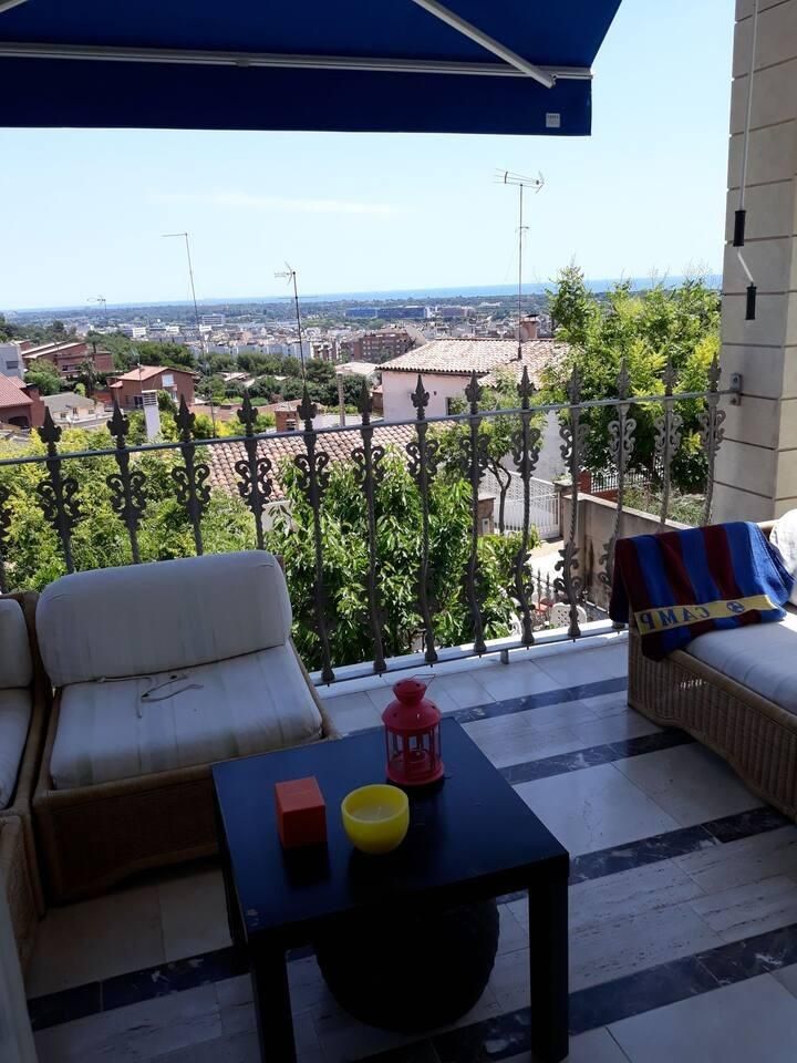 Terrassa de Casa o xalet en venda en Castelldefels amb Calefacció, Jardí privat i Terrassa