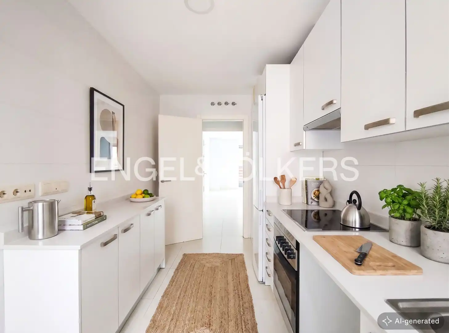 Kitchen of Flat for sale in Madrid  with Air Conditioner, Heating and Storage room