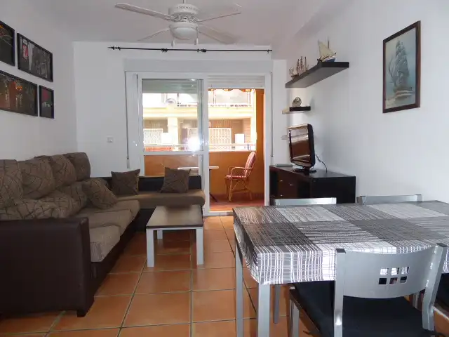 Wohnzimmer von Wohnung zur Miete in Torrox mit Terrasse, Abstellraum und Möbliert