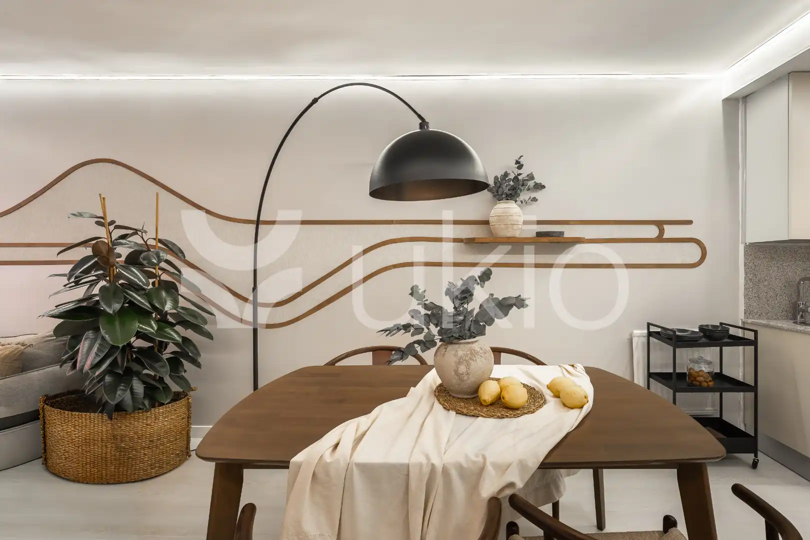 Esszimmer von Wohnungen zur Miete in Madrid mit Klimaanlage, Heizung und Terrasse