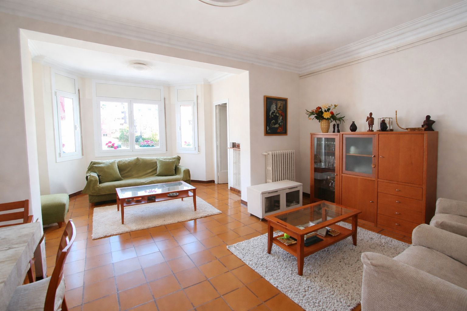 Sala d'estar de Pis en venda en  Barcelona Capital amb Aire condicionat, Calefacció i Balcó