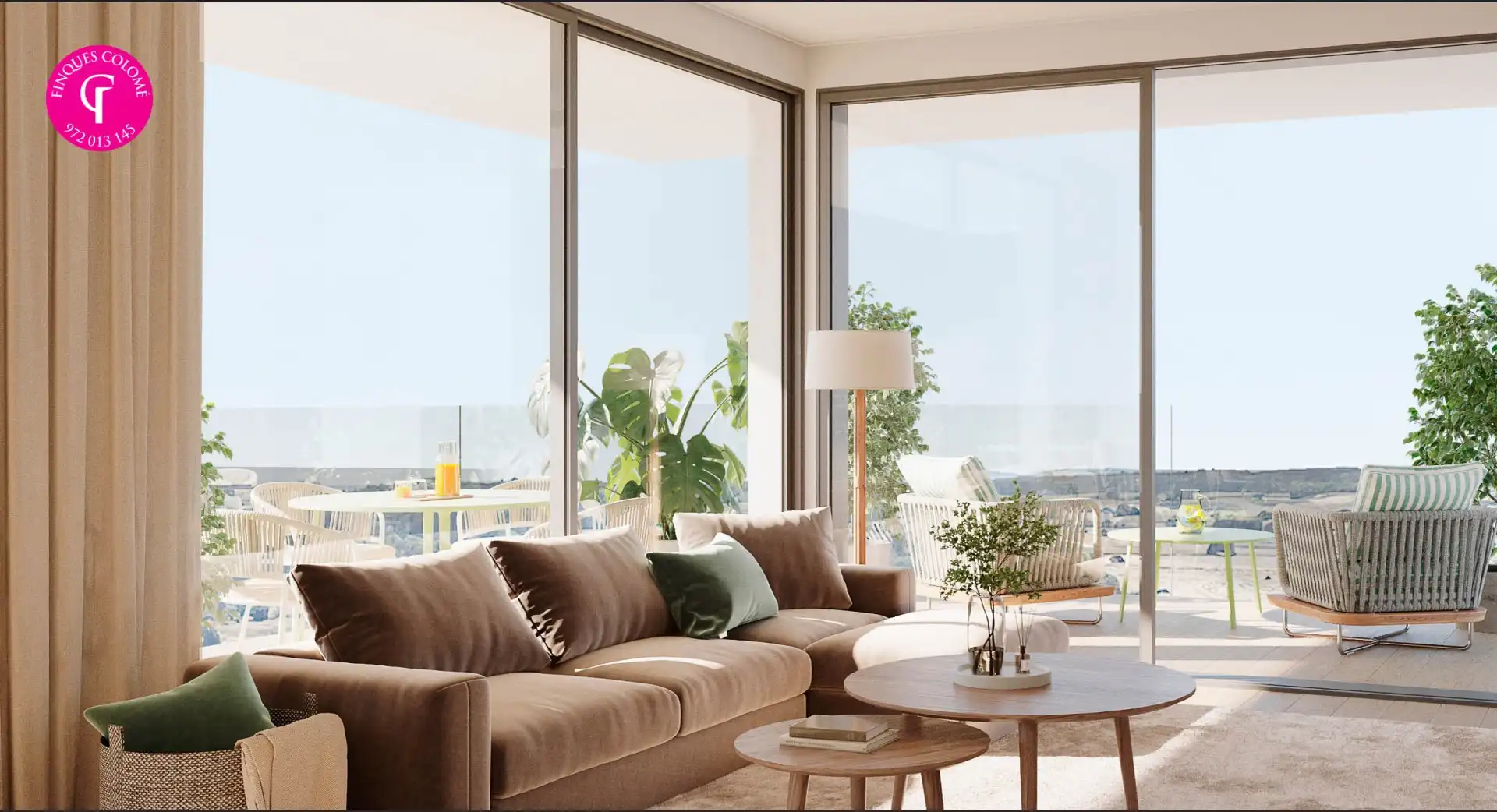 Sala de estar de Piso en venta en Vilablareix con Aire acondicionado, Terraza y Trastero