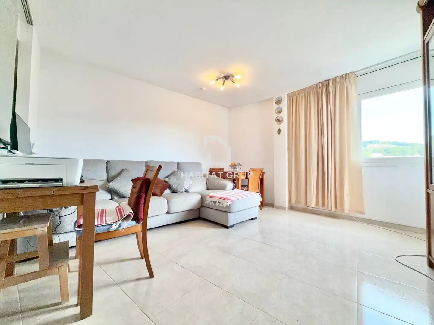 Sala de estar de Piso en venta en Girona con Terraza