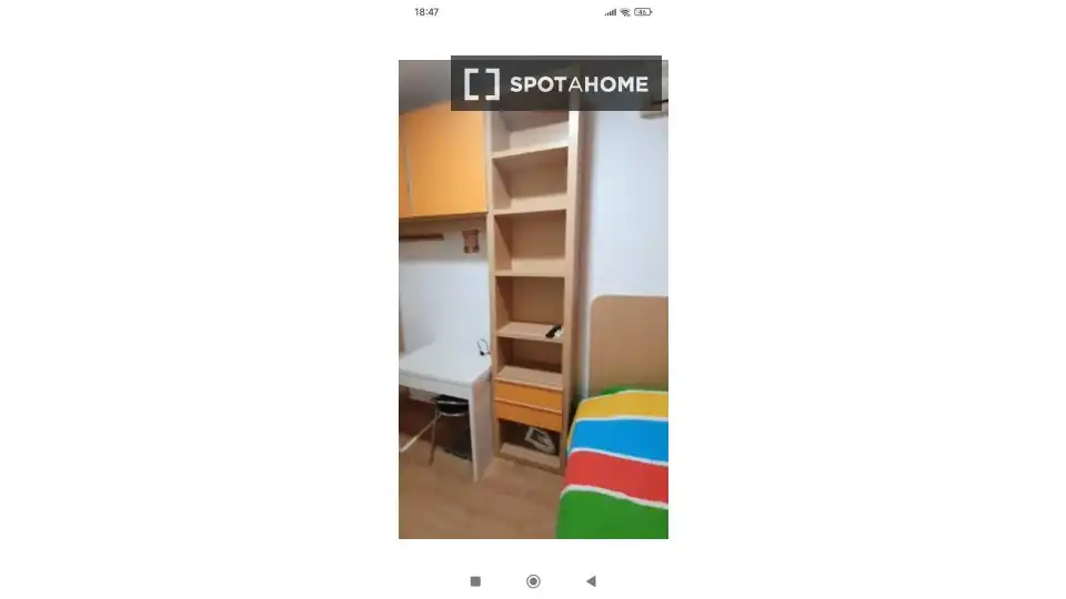 Schlafzimmer von Wohnung zur untervermieten in Madrid mit Klimaanlage, Terrasse und Möbliert