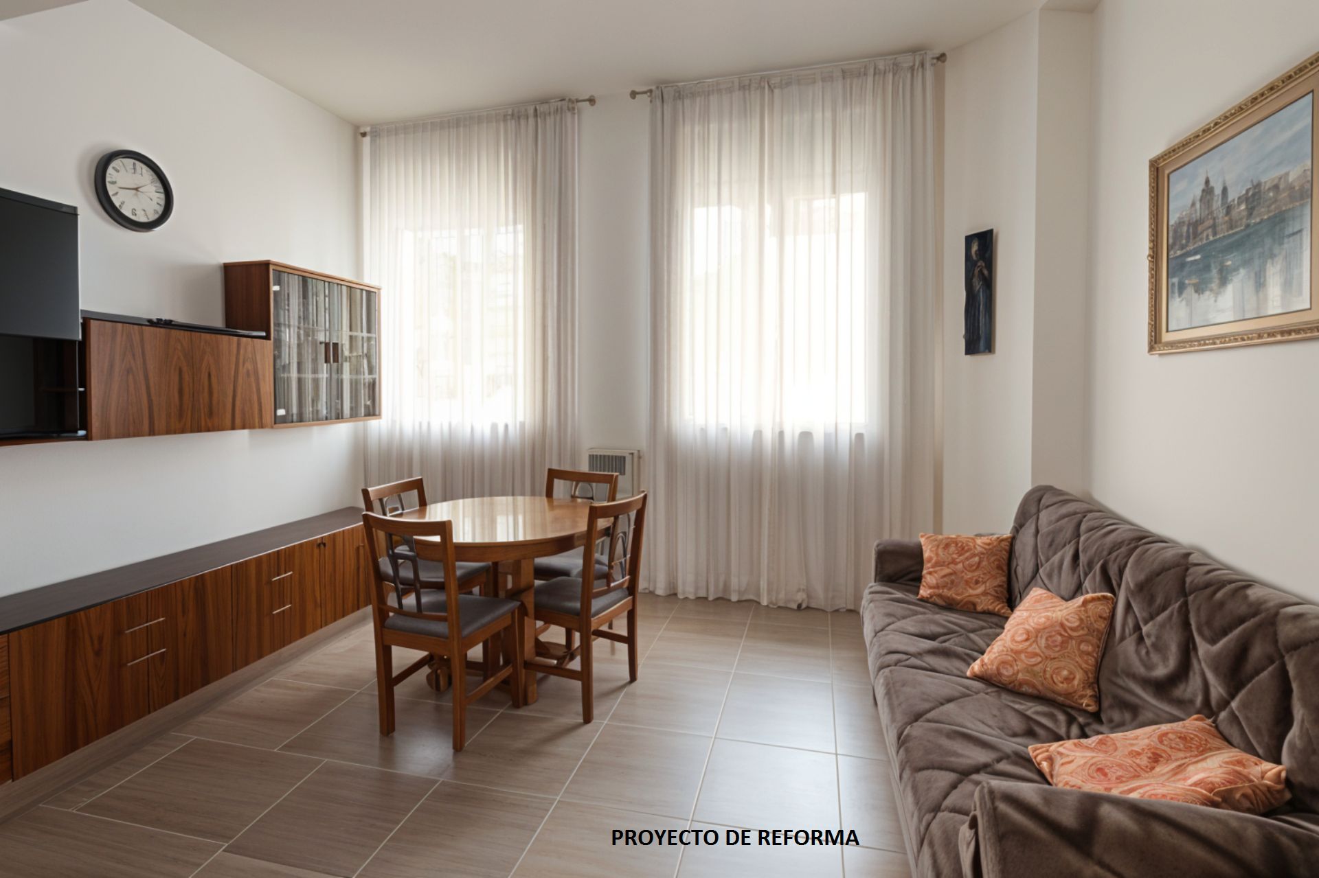 Sala d'estar de Pis en venda en  Barcelona Capital amb Calefacció, Moblat i Forn