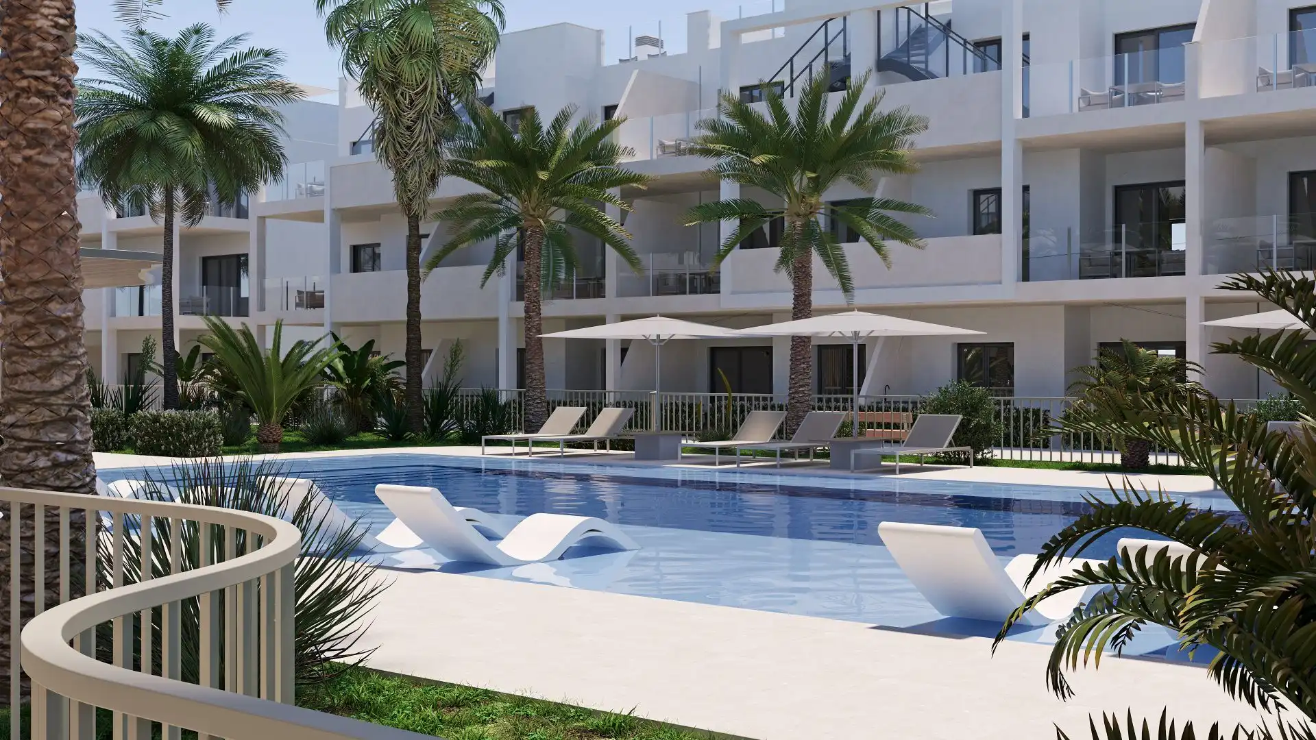 Piscina de Apartamento en venta en Torre-Pacheco con Aire acondicionado, Calefacción y Jardín privado
