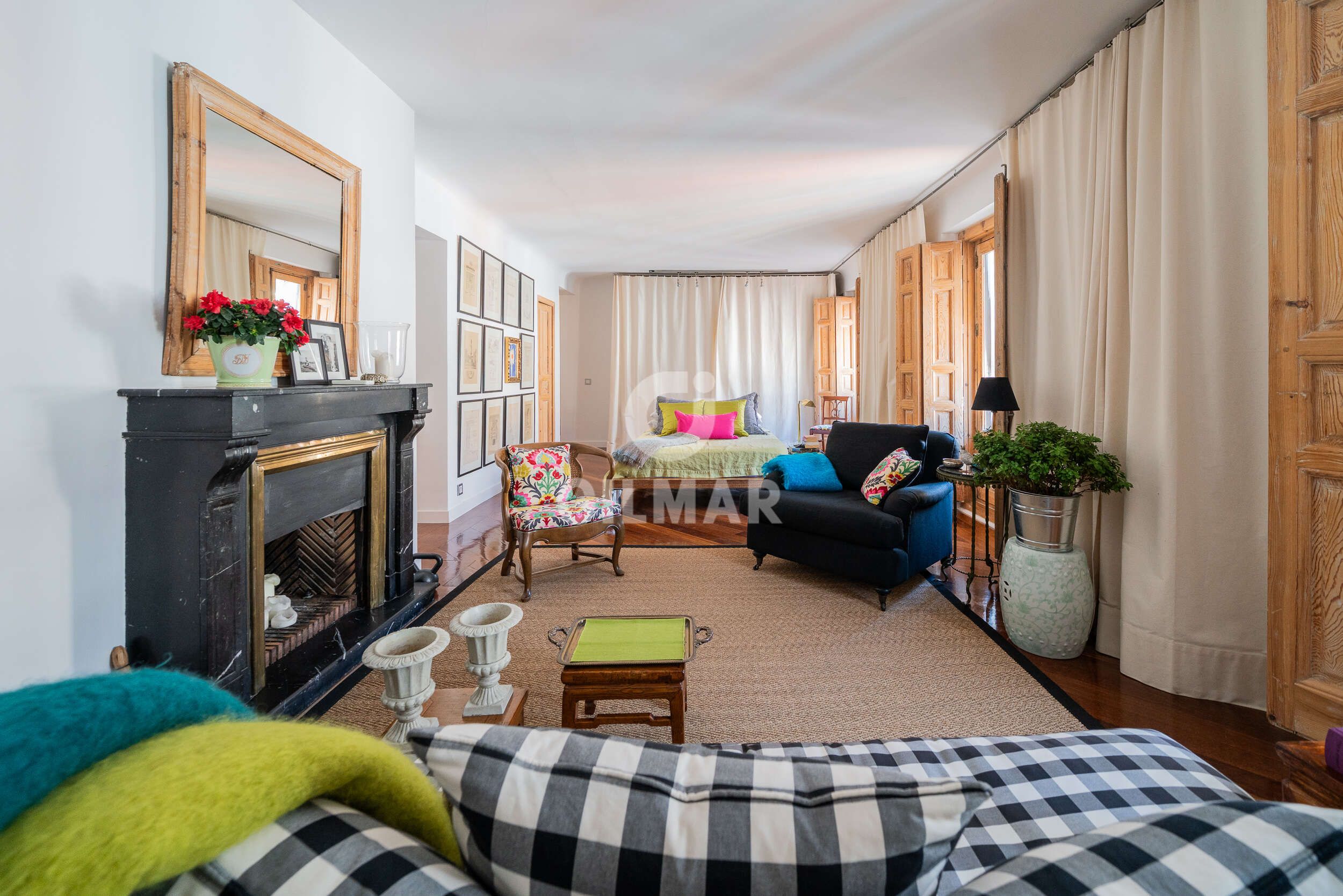 Living room of Flat for sale in  Madrid Capital  with Heating