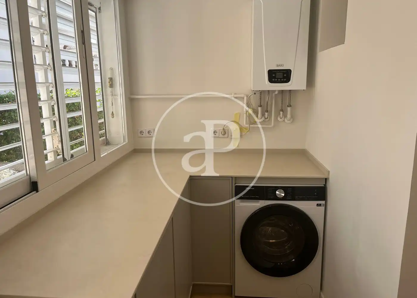 Cocina de Piso de alquiler en  Palma de Mallorca con Aire acondicionado, Calefacción y Jardín privado