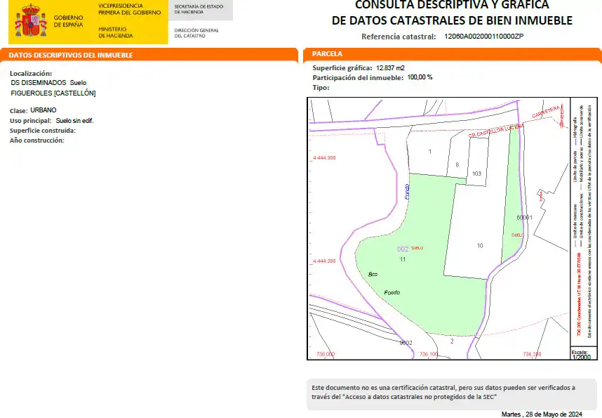 Terreny industrial en venda en Figueroles