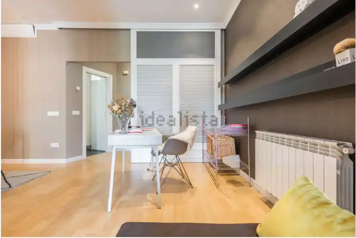 Bedroom of Flat for rent in Madrid  with Air Conditioner, Heating and Parquet flooring