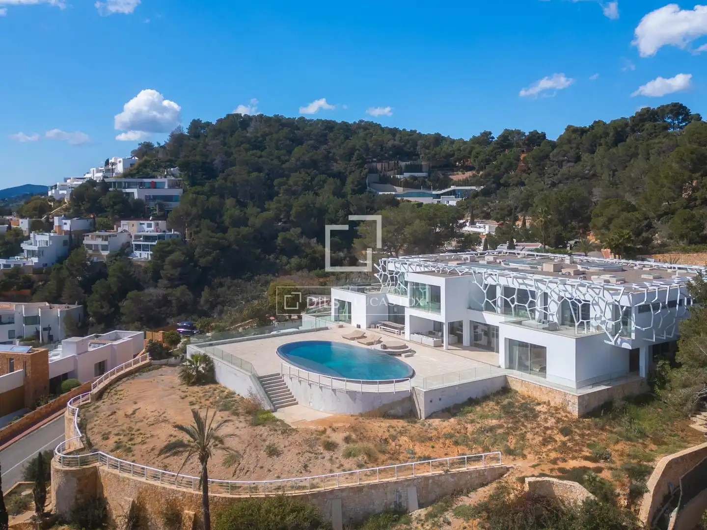 Exterior view of Houses for sale in Santa Eulària des Riu  with Air Conditioner, Heating and Private garden