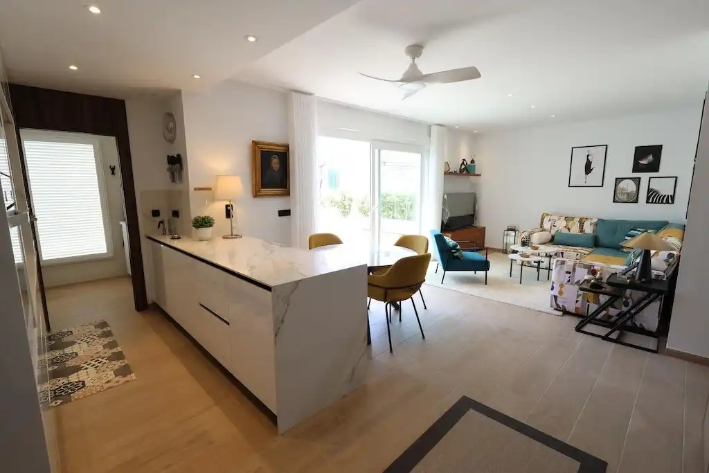 Sala de estar de Ático en venta en Algorfa con Aire acondicionado, Terraza y Piscina