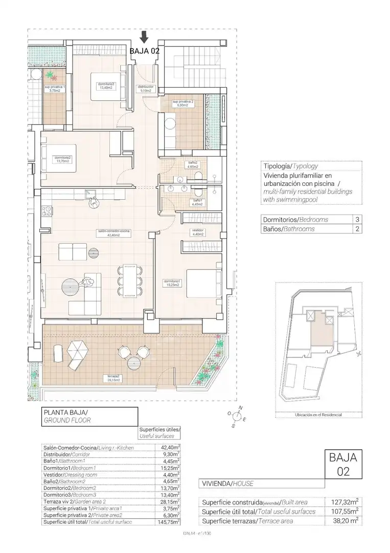 Rez-de-chaussée avec piscine à vendre à Hondón de las Nieves / El Fondó de les Neus, imagen 9