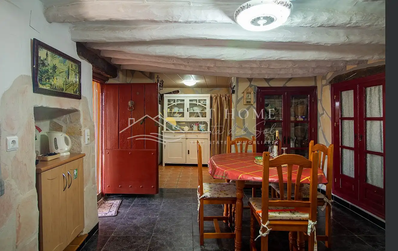 Cocina de Casa o chalet de alquiler en Cómpeta con Piscina, Amueblado y Horno