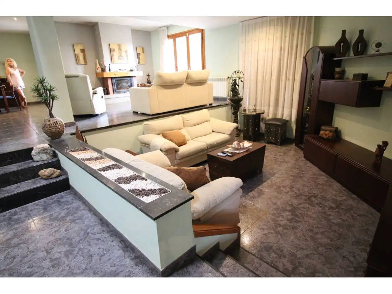 Sala de estar de Casa o chalet en venta en Castellar del Vallès con Calefacción, Jardín privado y Terraza