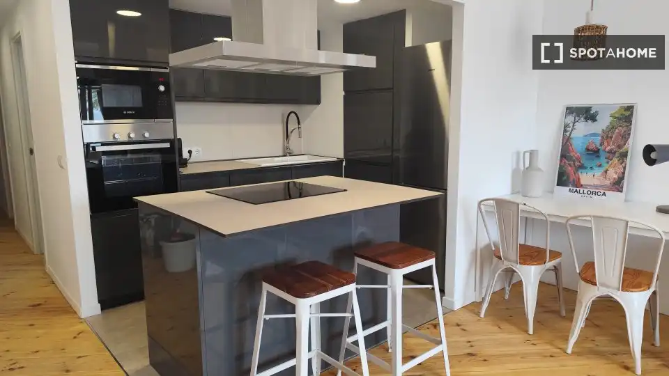 Kitchen of Apartments for share in Calvià  with Air Conditioner, Terrace and Furnished