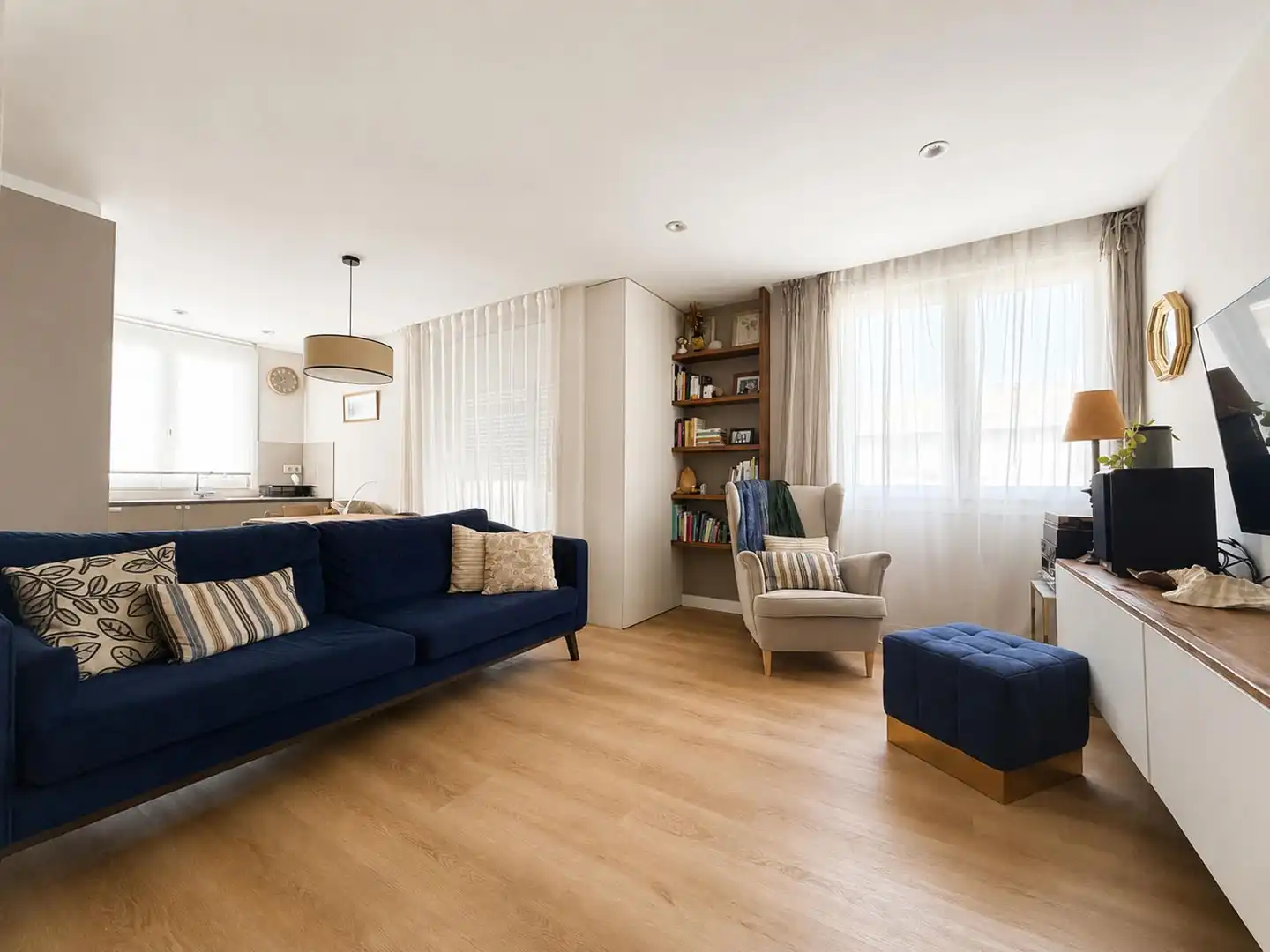 Wohnzimmer von Wohnung zum Verkauf in Lasarte-Oria mit Klimaanlage, Heizung und Parkett